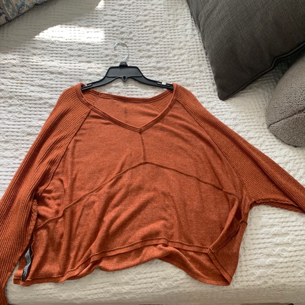 Urban outfitters rust orange blouse